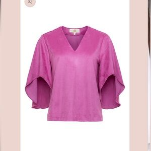 Anna Cate Nina‎ Top suede size small